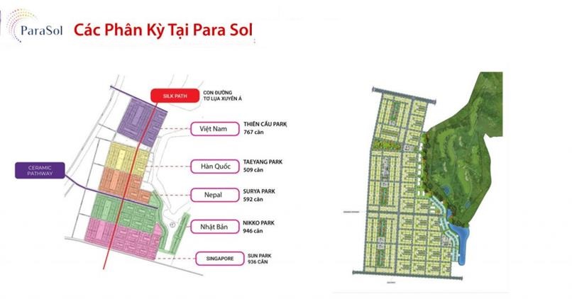 Mặt bằng phân kỳ Para Sol